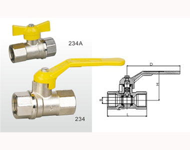 埃美柯黃銅燃氣球閥結構圖 埃美柯黃銅燃氣球閥結構圖