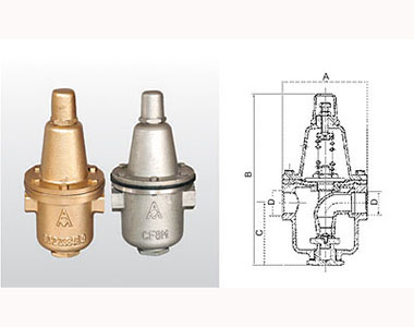 埃美柯可調式減壓閥701/8701結構圖 埃美柯可調式減壓閥701/8701結構圖