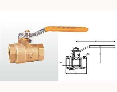 埃美柯青銅球閥結構圖 埃美柯青銅球閥結構圖