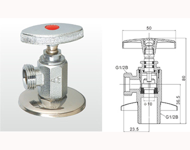 埃美柯黃銅直角閥355結構圖