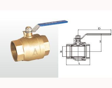埃美柯黃銅球閥208結構圖 埃美柯黃銅球閥208結構圖