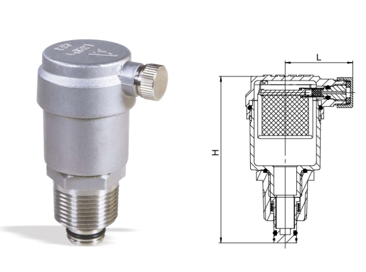 埃美柯不銹鋼自動排氣閥結構圖